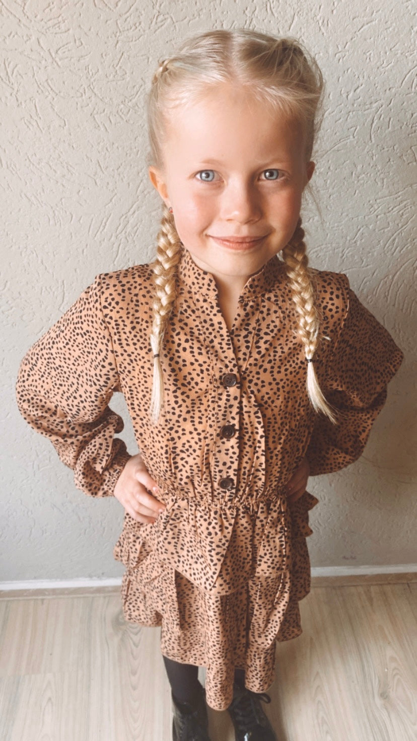 DOTS DRESS BEIGE