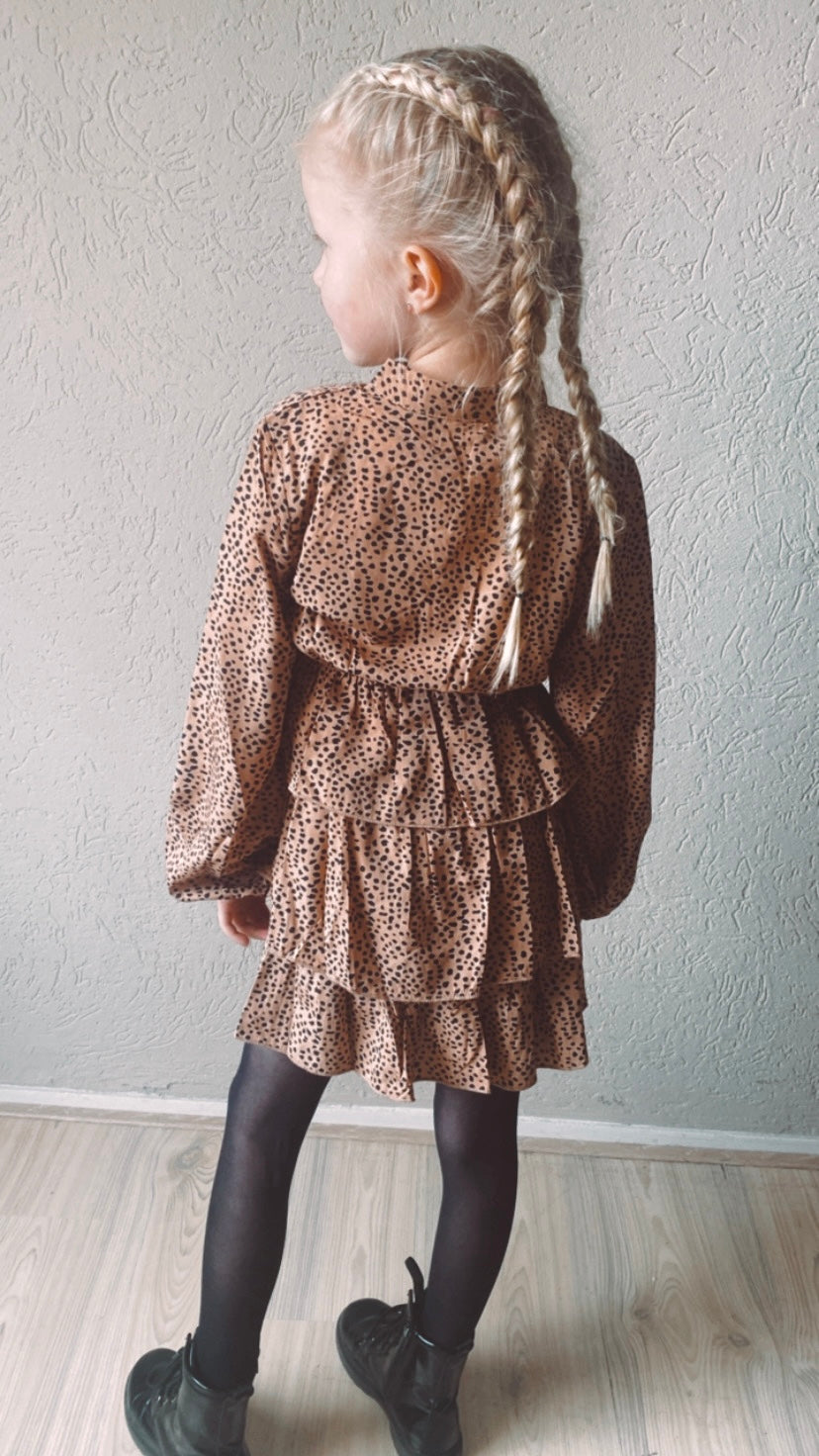 DOTS DRESS BEIGE
