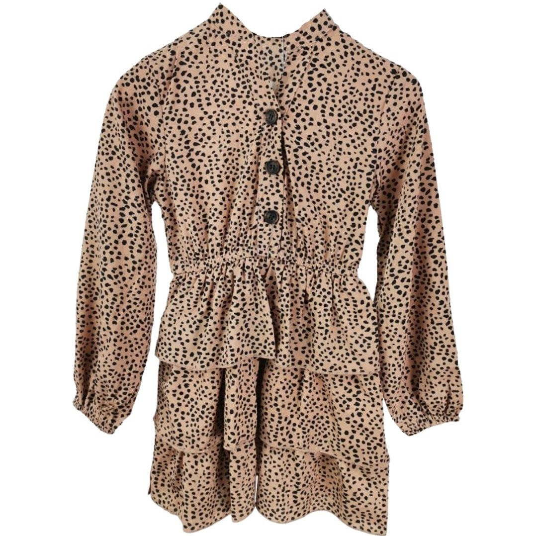 DOTS DRESS BEIGE