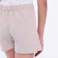 BEIGE KNOTTED SHORT