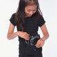 BLACK PLAYSUIT WITH BAG