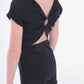 BLACK PLAYSUIT WITH BAG