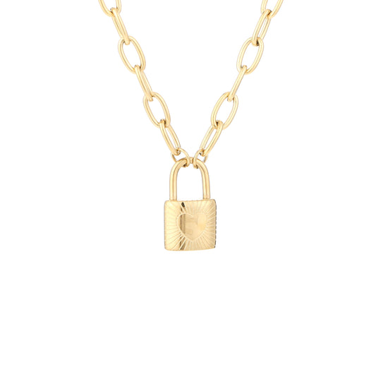 NECKLACE LOCK GOLD