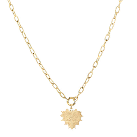 NECKLACE HEART GOLD