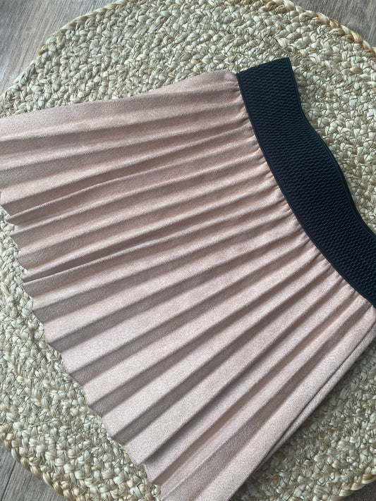PLEATED SKIRT PINK